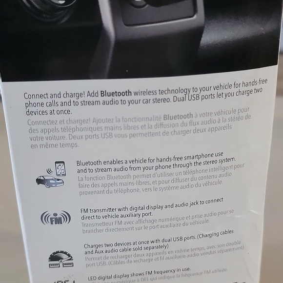 Scosche Bluetooth Power Delivery FM Transmitter - Black - Open Box - Picture 7 of 11